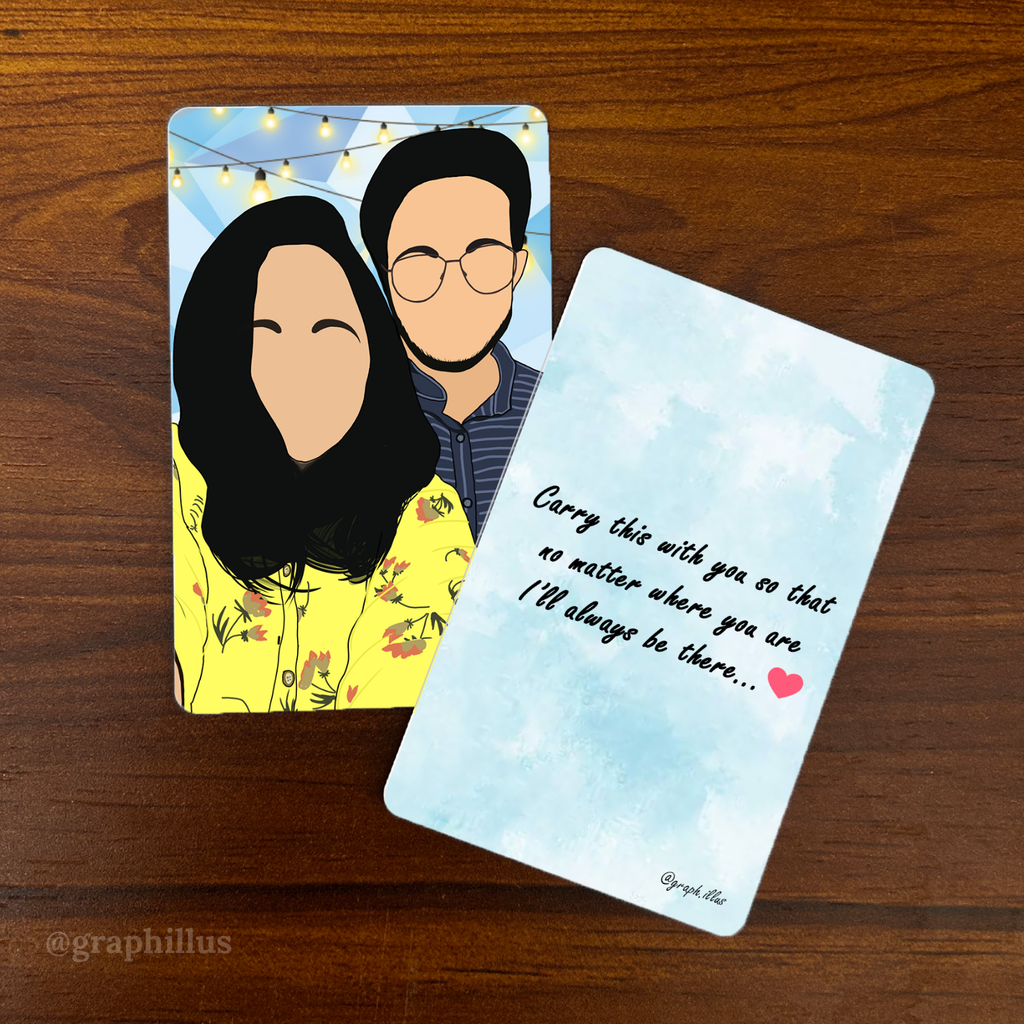 Minimal Illustrated Wallet Card