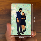 Map Illustrated Wallet Card