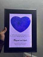 Heart Moon Glowing Frame